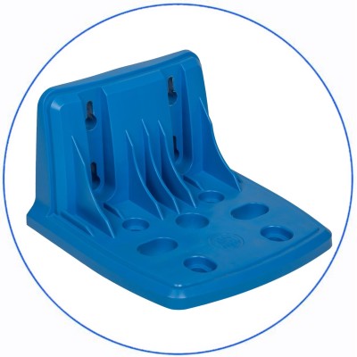 20” in-line Big Blue type set: Big Blue type filter housing, with blue sump and pressure relief valve, mounting bracket with screws, wrench, bacteriostatic filter centralizing ring.